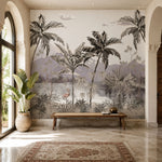Tropical Daydream Botanical wallpaper design view 2 | MWA-LWZ-248