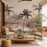 Tropical Daydream Botanical wallpaper design view 2 | MWA-LWZ-247