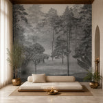 Pine Forest Botanical wallpaper design view 2 | MWA-LWZ-245
