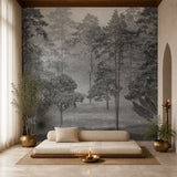 Pine Forest Botanical wallpaper design view 2 | MWA-LWZ-245