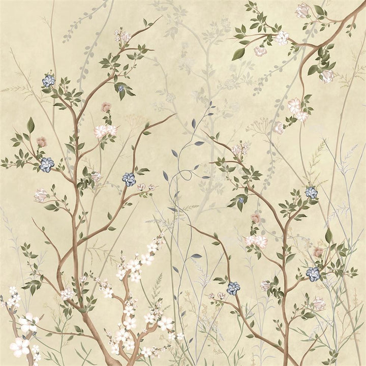 Branching Beauty Botanical wallpaper for living room & bedroom interiors | MWA-LWZ-244