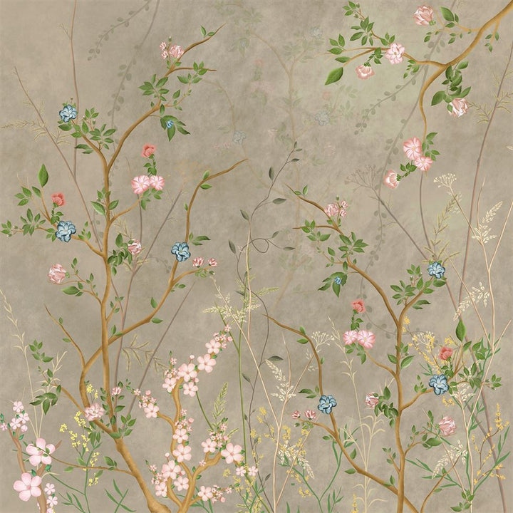 Branching Beauty Botanical wallpaper for living room & dining room interiors | MWA-LWZ-243