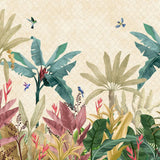 Tropical Harmony Botanical wallpaper for living room & resort interiors | MWA-LWZ-242