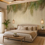 Palm Shade Botanical wallpaper design view 2 | MWA-LWZ-240