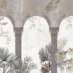 Ancient Greenery Architecture wallpaper for living room & foyer interiors | MWA-LWZ-237
