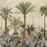 Palm Haven Botanical wallpaper for living room & resort interiors | MWA-LWZ-236