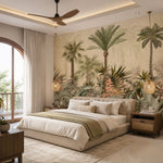 Palm Haven Botanical wallpaper design view 2 | MWA-LWZ-236