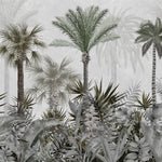 Palm Haven Botanical wallpaper for living room & resort interiors | MWA-LWZ-235