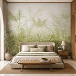 Grassy Glade Botanical wallpaper design view 2 | MWA-LWZ-232