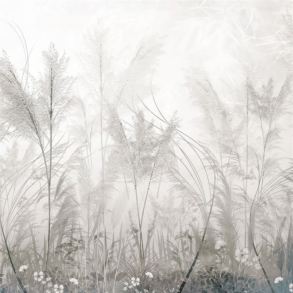 Grassy Glade Botanical wallpaper for living room & dining room interiors | MWA-LWZ-231