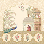 Mughal Era Architecture wallpaper for living room & foyer interiors | MWA-LWZ-230