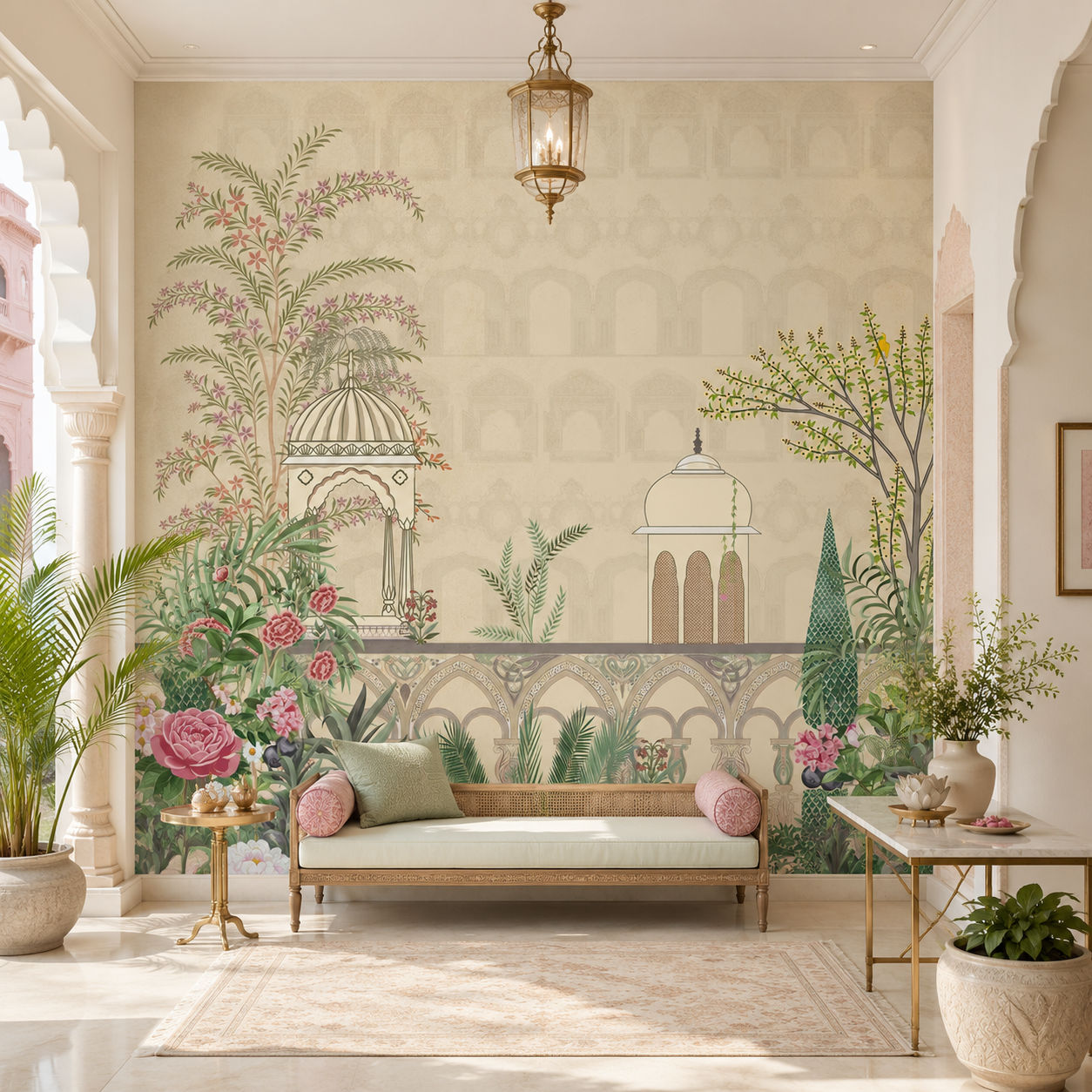Dome Delight Architecture wallpaper design view 2 | MWA-LWZ-228
