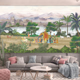 Indian Empire Landscape wallpaper design view 2 | MWA-LWZ-227