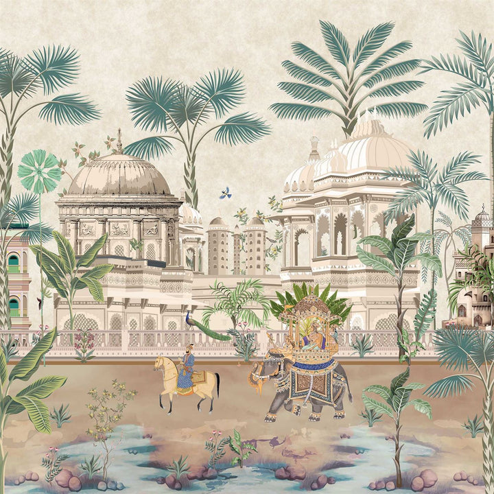Royal Tour Architecture wallpaper for living room & foyer interiors | MWA-LWZ-225