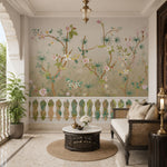 Floral Terrace Botanical wallpaper design view 2 | MWA-LWZ-224