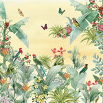 Natures Symphony Botanical wallpaper for living room & resort interiors | MWA-LWZ-221