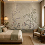Dreamy Flora Botanical wallpaper design view 2 | MWA-LWZ-220