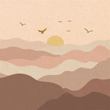 Setting Sun Landscape wallpaper for living room & bedroom interiors | MWA-LWZ-217