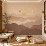 Setting Sun Landscape wallpaper design view 2 | MWA-LWZ-217