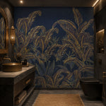 Golden Leaves Botanical wallpaper design view 2 | MWA-LWZ-215
