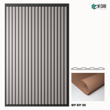 FlexAura Flexible Soft Fluted Panel – 8 ft x 4 ft, 3mm | MFP-BTP-105