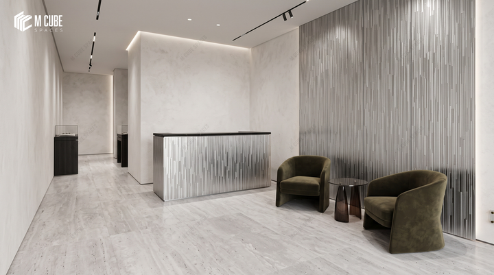 MetalFace metallic finish laminate MLA-TSC-121 luxury interior inspiration, Bangalore, India