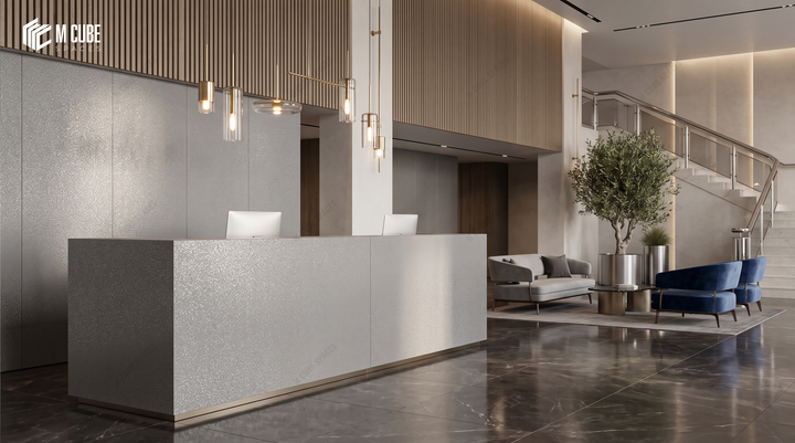 MetalFace metallic finish laminate MLA-TSC-133 luxury interior inspiration, Bangalore, India