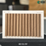 Wood Finish Louver Panel – Emberwood Walnut – 9.5 ft x 4.5 in | MLV-VLJ-247