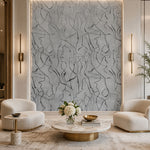 Earthen Scribble (Grey) Abstract wallpaper design view 2 | MWA-LWZ-312