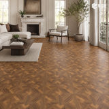 Laminated Parquet Flooring – Walnut | 810 x 405, 8mm | MWF-VKY-132