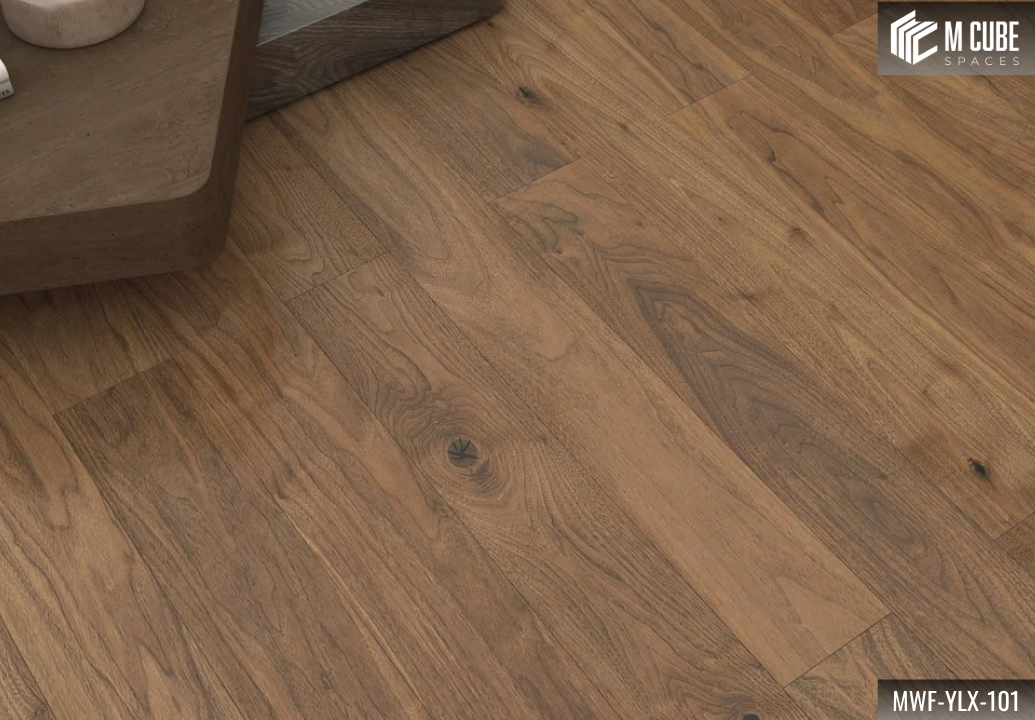 MWF-YLX-101 Ebony Dusk Dark Walnut Engineered Hardwood Flooring - Image 2