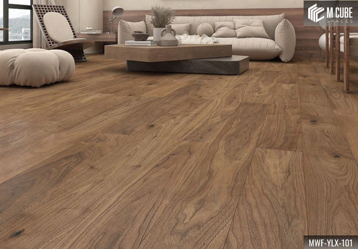 MWF-YLX-101 Ebony Dusk Dark Walnut Engineered Hardwood Flooring - Image 3