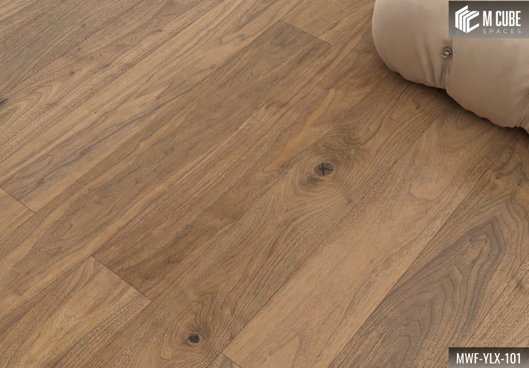 MWF-YLX-101 Ebony Dusk Dark Walnut Engineered Hardwood Flooring - Image 5