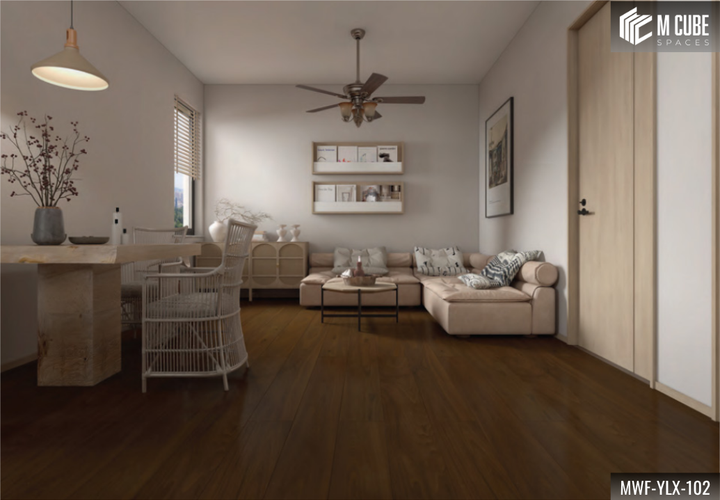 MWF-YLX-102 Roasted Nutmeg Medium Walnut Engineered Hardwood Flooring - Image 1