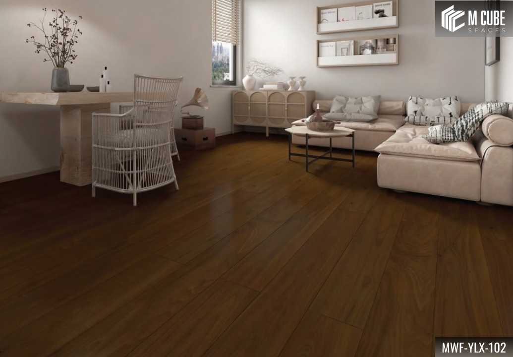 MWF-YLX-102 Roasted Nutmeg Medium Walnut Engineered Hardwood Flooring - Image 4