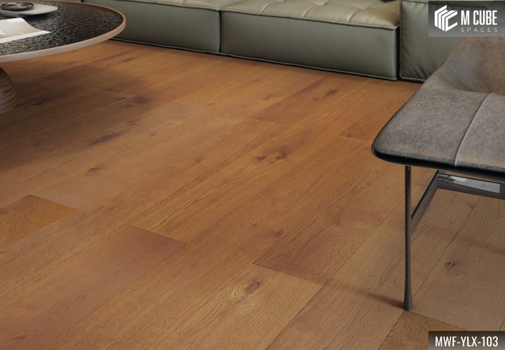MWF-YLX-103 Charcoal Depths Dark Smoked Oak Engineered Hardwood Flooring - Image 2