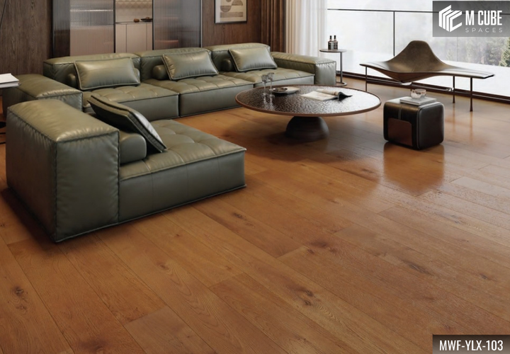 MWF-YLX-103 Charcoal Depths Dark Smoked Oak Engineered Hardwood Flooring - Image 3
