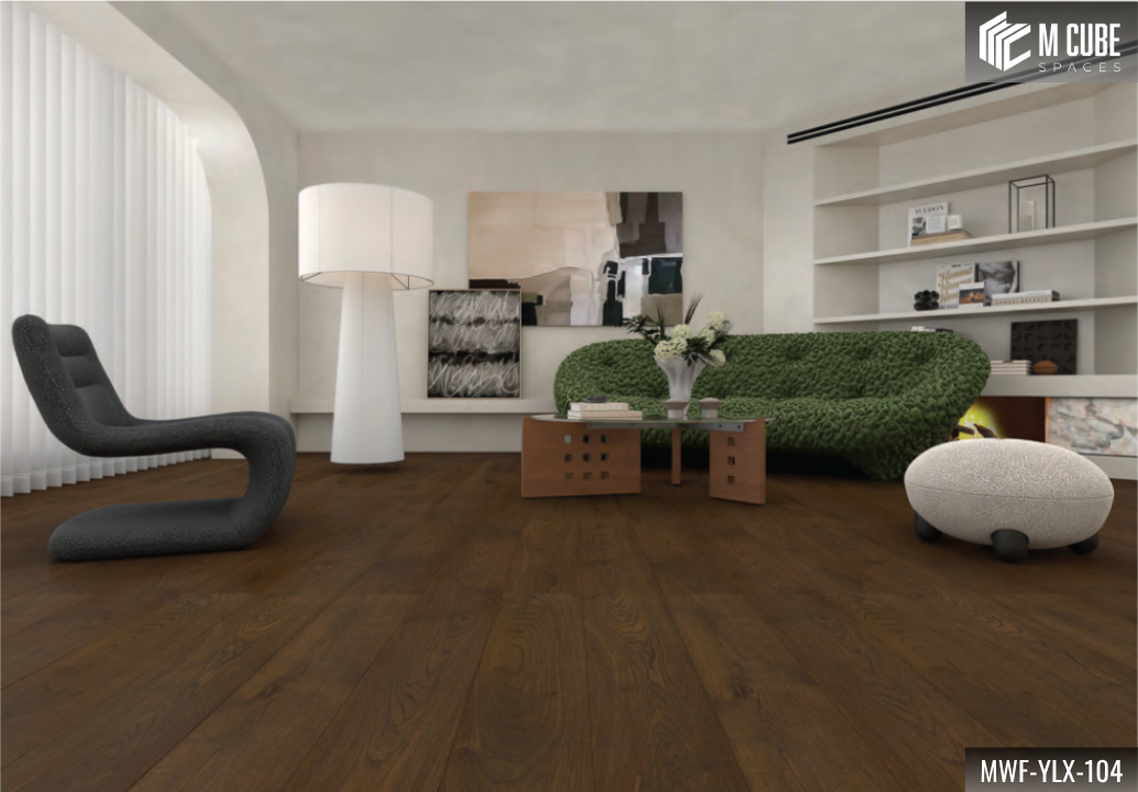 MWF-YLX-104 Russet Autumn Dark Stained Oak Engineered Hardwood Flooring - Image 1