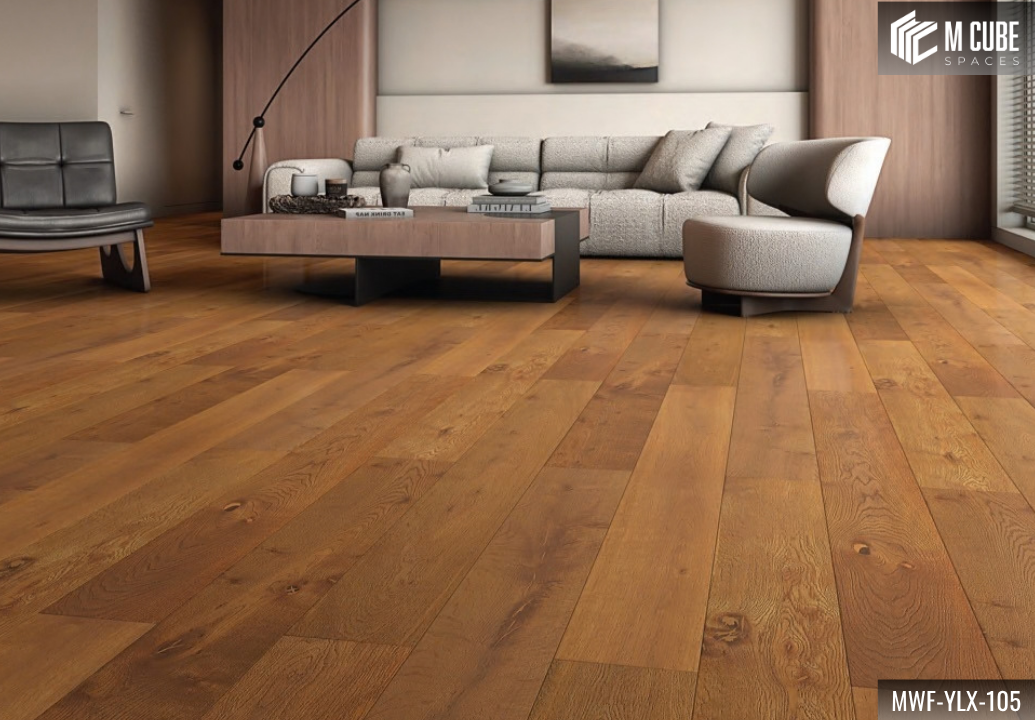 MWF-YLX-105 Copper Luster Medium Smoked Oak Engineered Hardwood Flooring - Image 3