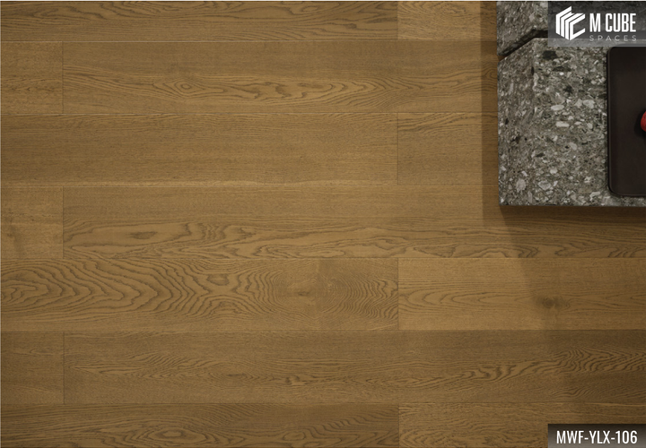 MWF-YLX-106 Harvest Gold Medium Unsmoked Oak Engineered Hardwood Flooring - Image 4
