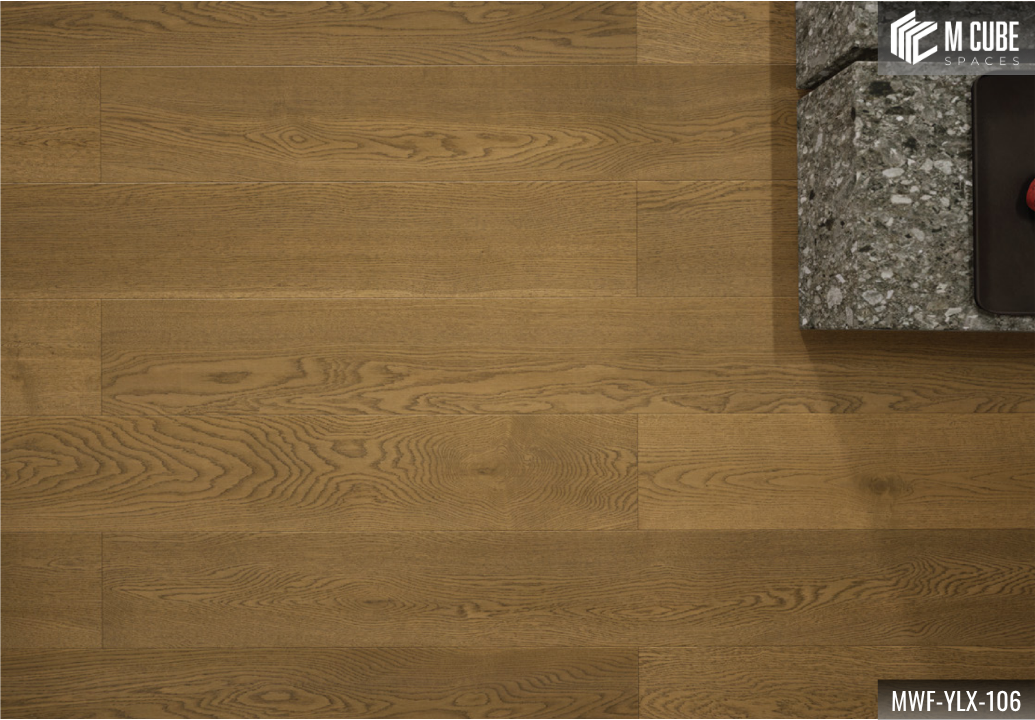 MWF-YLX-106 Harvest Gold Medium Unsmoked Oak Engineered Hardwood Flooring - Image 4