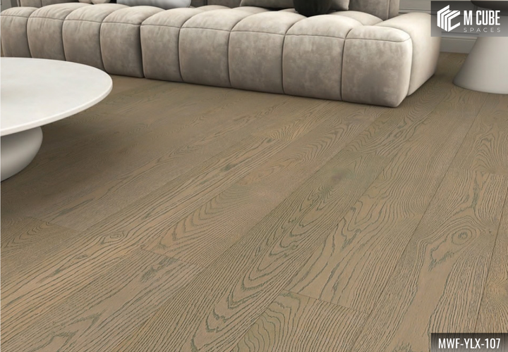 MWF-YLX-107 Pearlescent Grey Light Grey Oak Engineered Hardwood Flooring - Image 2