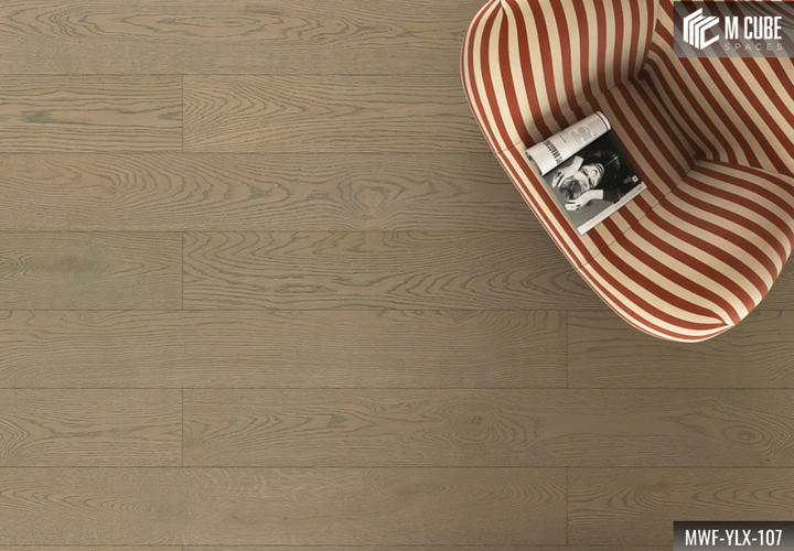MWF-YLX-107 Pearlescent Grey Light Grey Oak Engineered Hardwood Flooring - Image 4