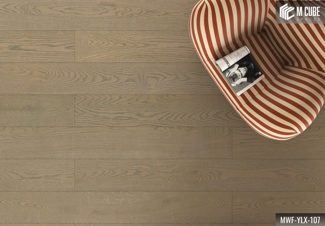 MWF-YLX-107 Pearlescent Grey Light Grey Oak Engineered Hardwood Flooring - Image 4
