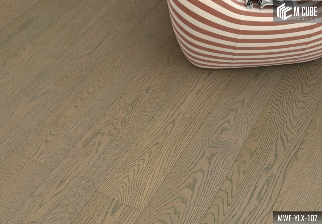 MWF-YLX-107 Pearlescent Grey Light Grey Oak Engineered Hardwood Flooring - Image 5