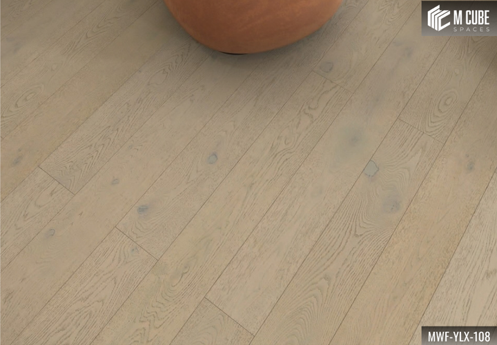 MWF-YLX-108 Misty Silver Light Grey Oak Engineered Hardwood Flooring - Image 2