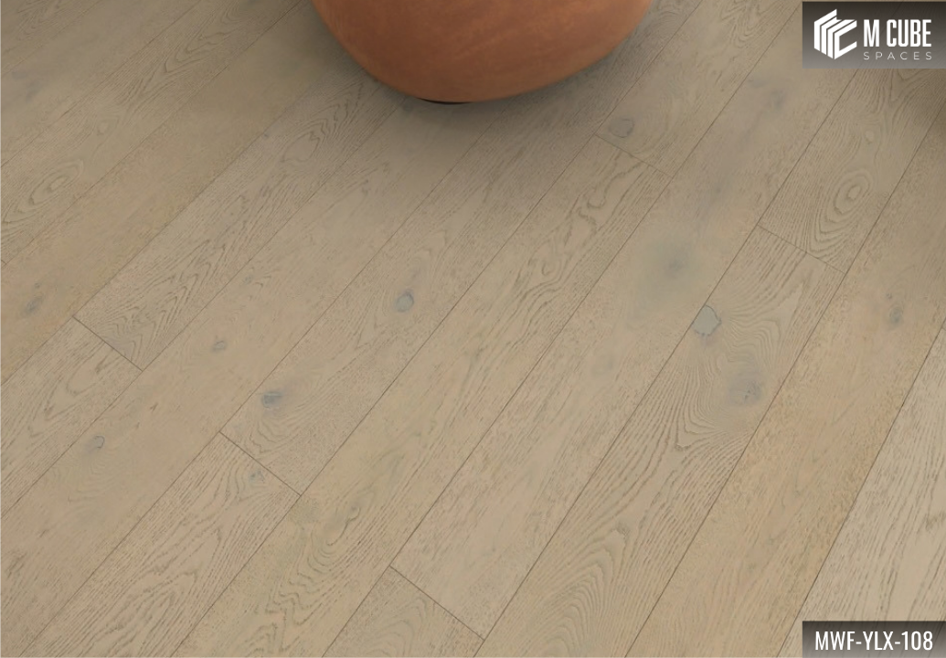 MWF-YLX-108 Misty Silver Light Grey Oak Engineered Hardwood Flooring - Image 2