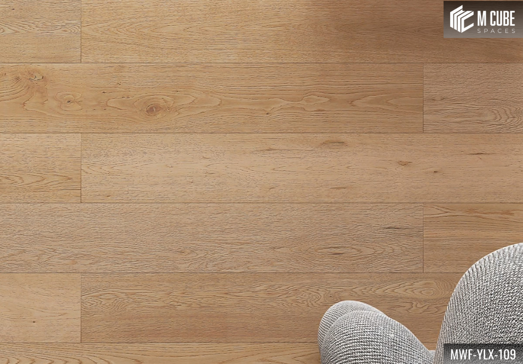 MWF-YLX-109 Beige Radiance Light Unsmoked Oak Engineered Hardwood Flooring - Image 4