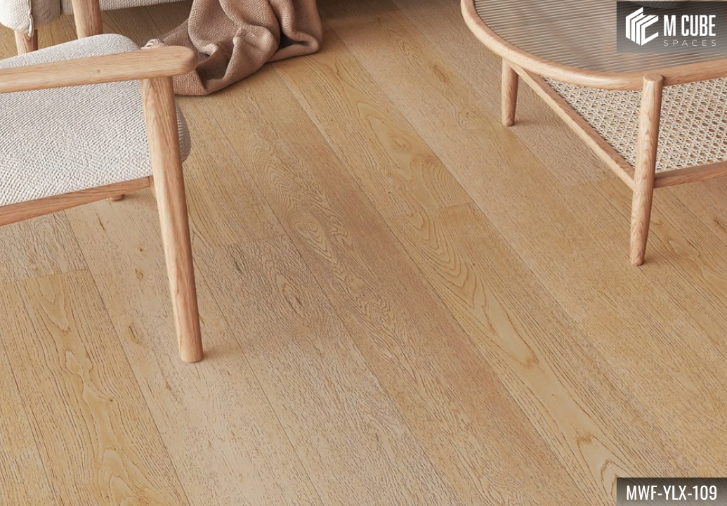 MWF-YLX-109 Beige Radiance Light Unsmoked Oak Engineered Hardwood Flooring - Image 5