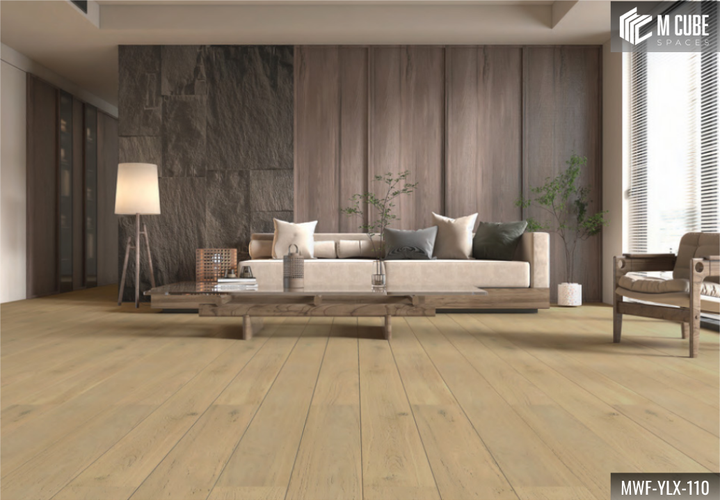 MWF-YLX-110 Dawn Whisper Light Unsmoked Oak Engineered Hardwood Flooring - Image 1